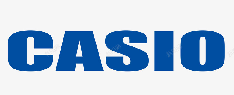 卡西欧蓝色英文logo图标图标