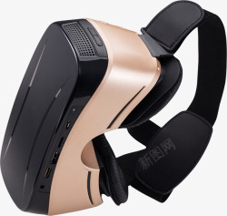 发光黑白色头戴VR头盔实物玫瑰金色可穿戴vr盒子高清图片