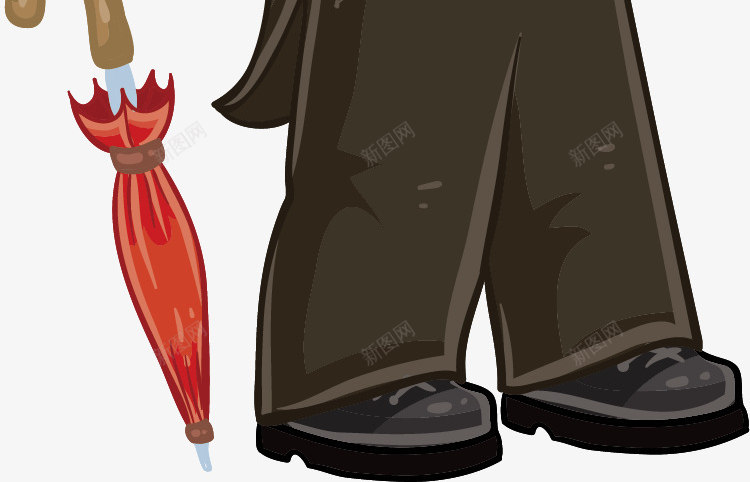 卡通动漫人物矢量图ai免抠素材_88icon https://88icon.com 人物 动漫 卡通 帽子 手绘 男孩 西装 雨伞 矢量图