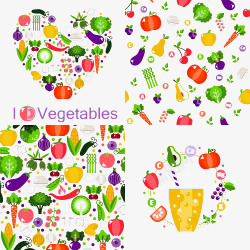 卡通蔬菜插画素材