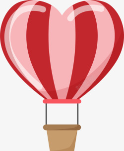 情人节爱心热气球素材