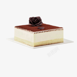 巧克力米巧克力玫瑰蛋糕高清图片