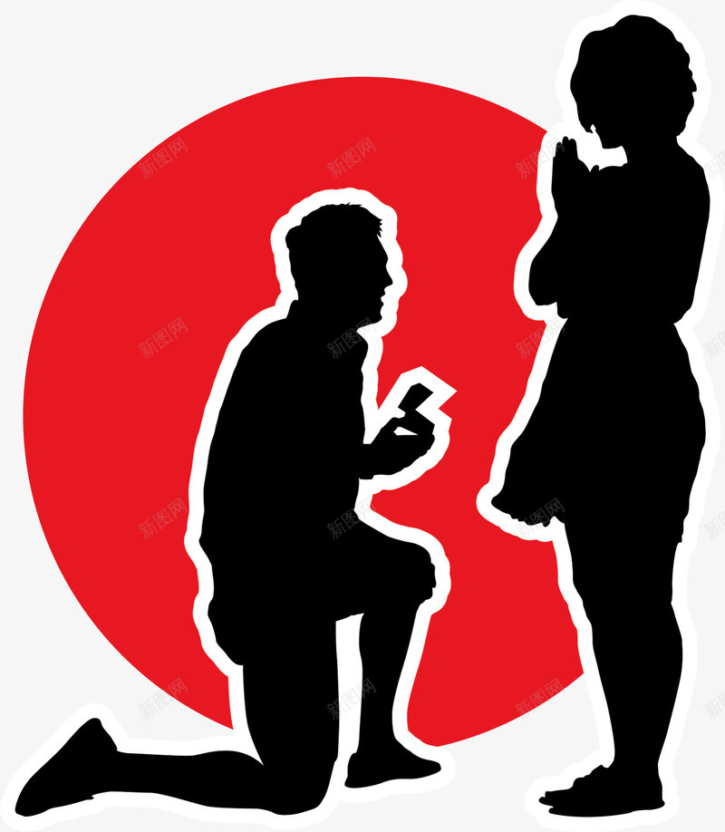 婚礼求婚男女剪影png免抠素材_88icon https://88icon.com 人物剪影 告白 婚庆 婚礼 求婚 浪漫 爱情 结婚