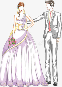 婚礼背景喷绘新人图案素材