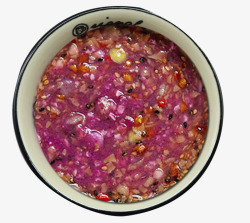 紫薯粉容器玫瑰紫薯代餐粥高清图片