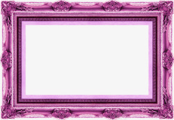 紫色欧式相框婚礼素材