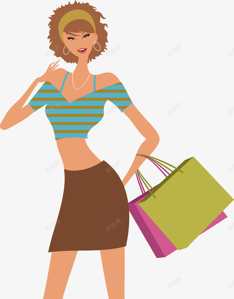 提着购物袋的时尚女人png免抠素材_88icon https://88icon.com 买东西 卡通 女郎 妇女 少女 扁平化 手提东西 提着 时尚 购物 购物袋