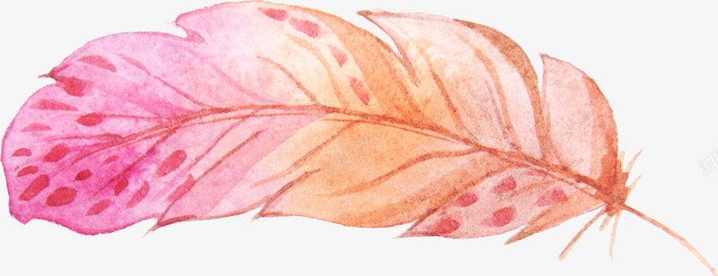 一只羽毛png免抠素材_88icon https://88icon.com png图形 png装饰 手绘 粉色 羽毛 装饰