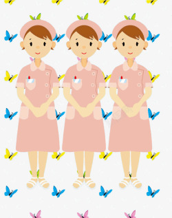 卡通白衣天使护士装饰高清图片