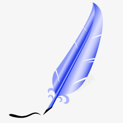 卡通羽毛笔素材