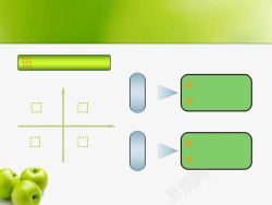 青苹果系列PPT模板素材