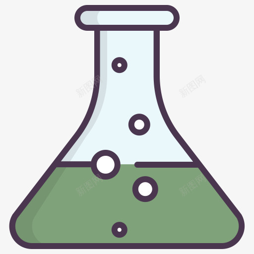 化学瓶液体科学线的颜色混合卷png免抠素材_88icon https://88icon.com Chemical flask liquid science 化学 液体 瓶 科学