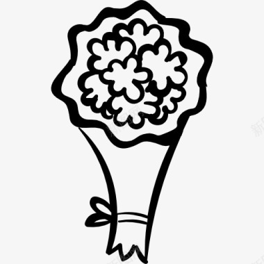 婚礼花卉装饰PNG素材一束花图标图标