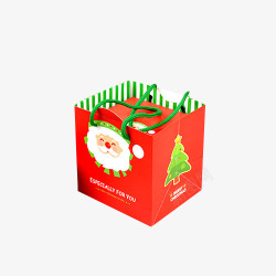 水果包装盒设计手提红色平安果包装盒高清图片