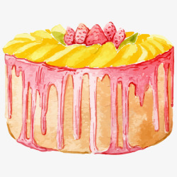 卡通简约美食面包甜点蛋糕家常菜素材