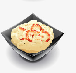 食物广告设计手绘卡通食物米粉高清图片