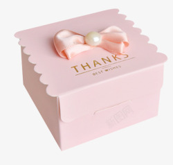 粉色甜美系喜糖包装盒素材