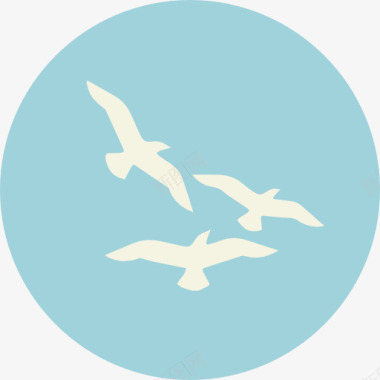 草食性动物海鸥图标图标