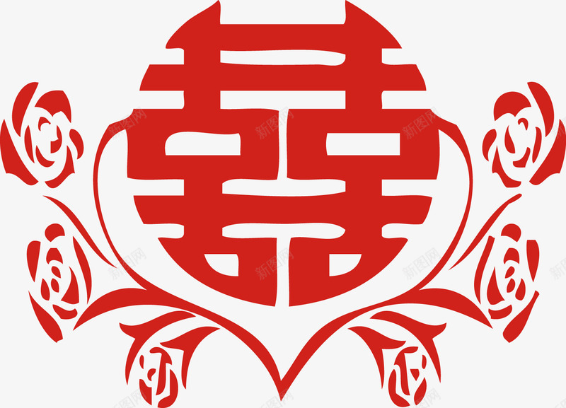 玫瑰花婚庆红色喜字婚房装饰矢量图ai免抠素材_88icon https://88icon.com 喜字 婚庆 玫瑰花 玫瑰花喜婚庆红色喜字贴婚房装饰 矢量图 繁体喜字 繁体文字矢量 红色 红色婚庆 装饰