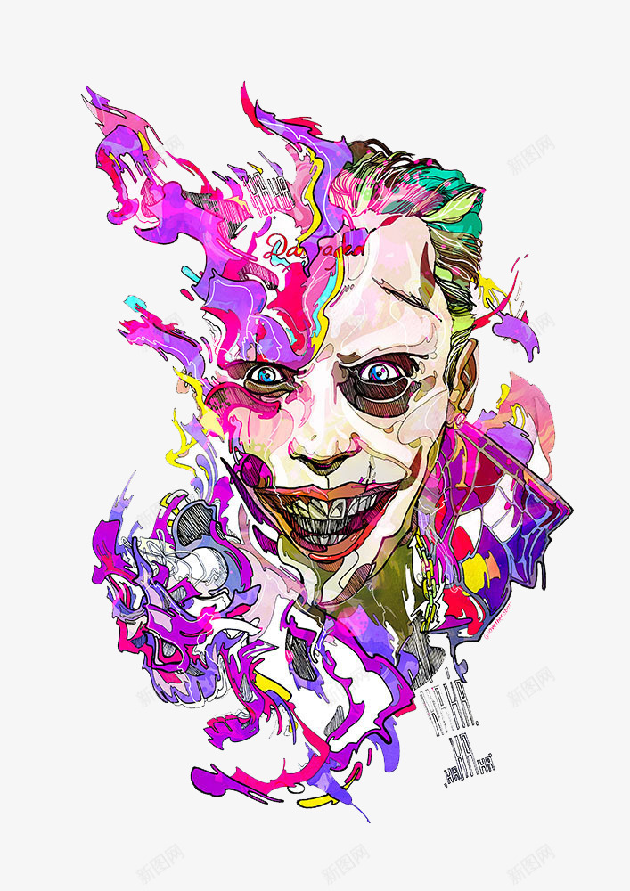 人物彩绘碎片图案png免抠素材_88icon https://88icon.com 人物彩绘 图案 碎片