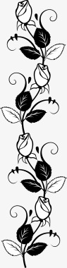耳线手绘玫瑰花图标图标