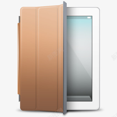 iPad白色棕色封面图标图标