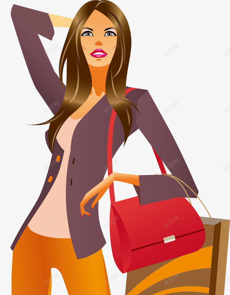 卡通提着购物袋的时尚女人矢量图eps免抠素材_88icon https://88icon.com 人物 卡通人物 卡通美女 女人 手提东西 手提袋 美女 美女提东西 美女提包 美女提袋子 袋子 矢量图