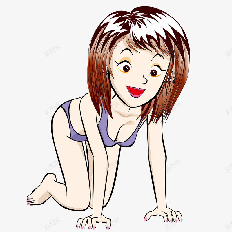 找东西的女孩png免抠素材_88icon https://88icon.com 卡通 女孩 找东西