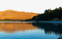 新西兰特卡波湖风景图素材