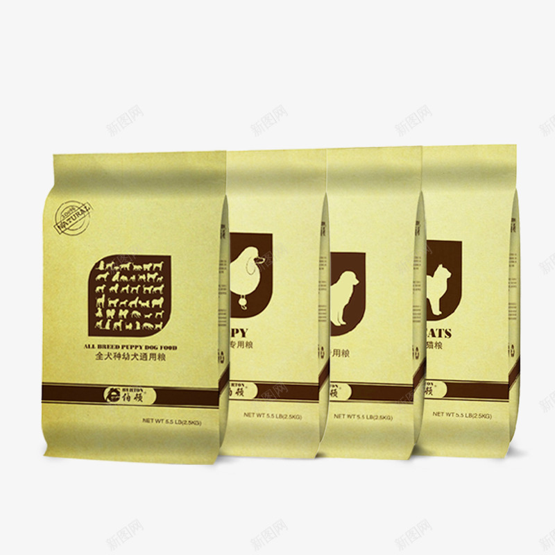 狗粮psd_88icon https://88icon.com 产品实物 宠物用品 牛皮纸包装狗粮