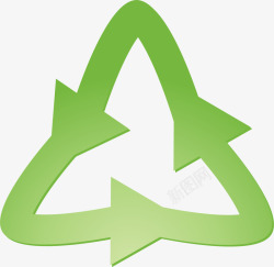 绿色环保回收箭头素材
