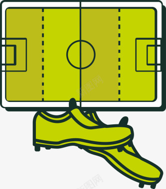 运动鞋场地足球运动装备场地图标图标