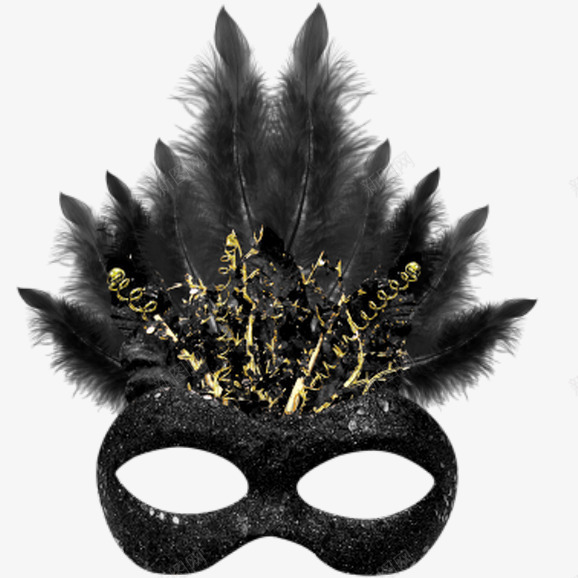 2017黑色羽毛面具png免抠素材_88icon https://88icon.com 假面舞会面具 面具 黑色羽毛面具 黑色面具