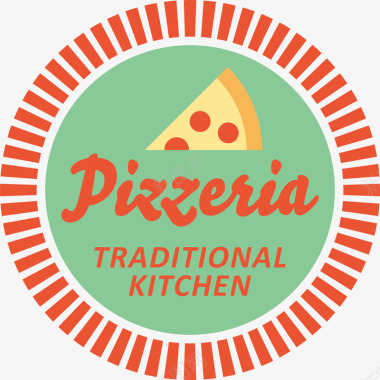食物披萨logo图标图标