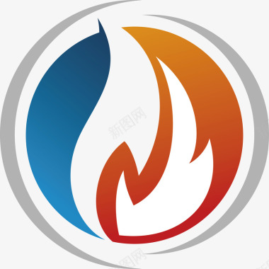 中山大学圆形logo火焰logo图标图标