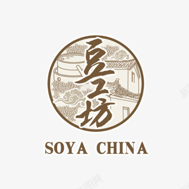 豆坊奶茶logo图标图标