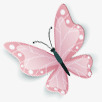 粉色蝴蝶之花朵服装海报素材