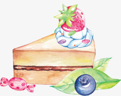 卡通简约美食面包甜点蛋糕家常菜素材