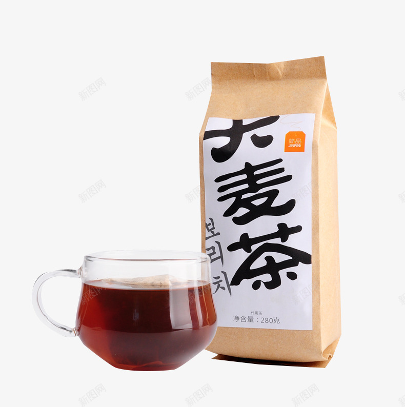 香浓大麦茶png免抠素材_88icon https://88icon.com 健康饮品 大麦茶 浓色茶汤 麦香