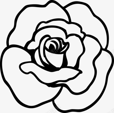 玫瑰花手绘图图标图标