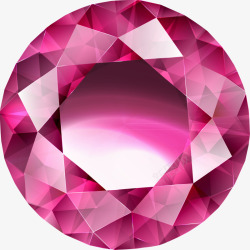 粉色圆形钻石素材