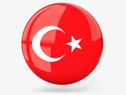 国家圆形徽章图土耳其国旗高清图片