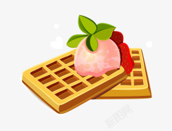 卡通简约美食面包甜点蛋糕家常菜素材