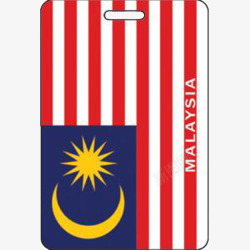 马来西亚国旗卡片素材