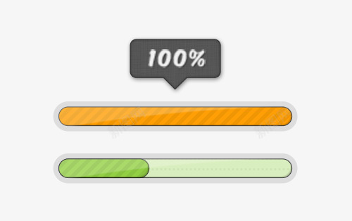简单风格进度条png免抠素材_88icon https://88icon.com ui进度条 简单进度条 进度条