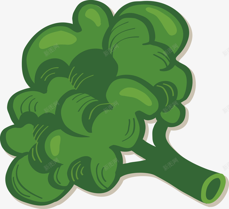 卡通西蓝花png免抠素材_88icon https://88icon.com 卡通 西蓝花