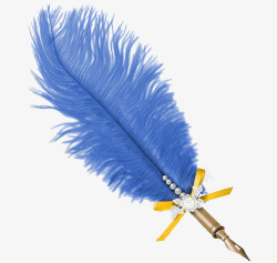 羽毛钢笔素材