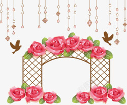 婚礼拱门素材