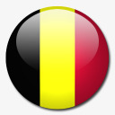 比利时国旗国圆形世界旗素材