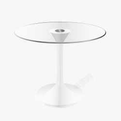圆形玻璃桌子素材